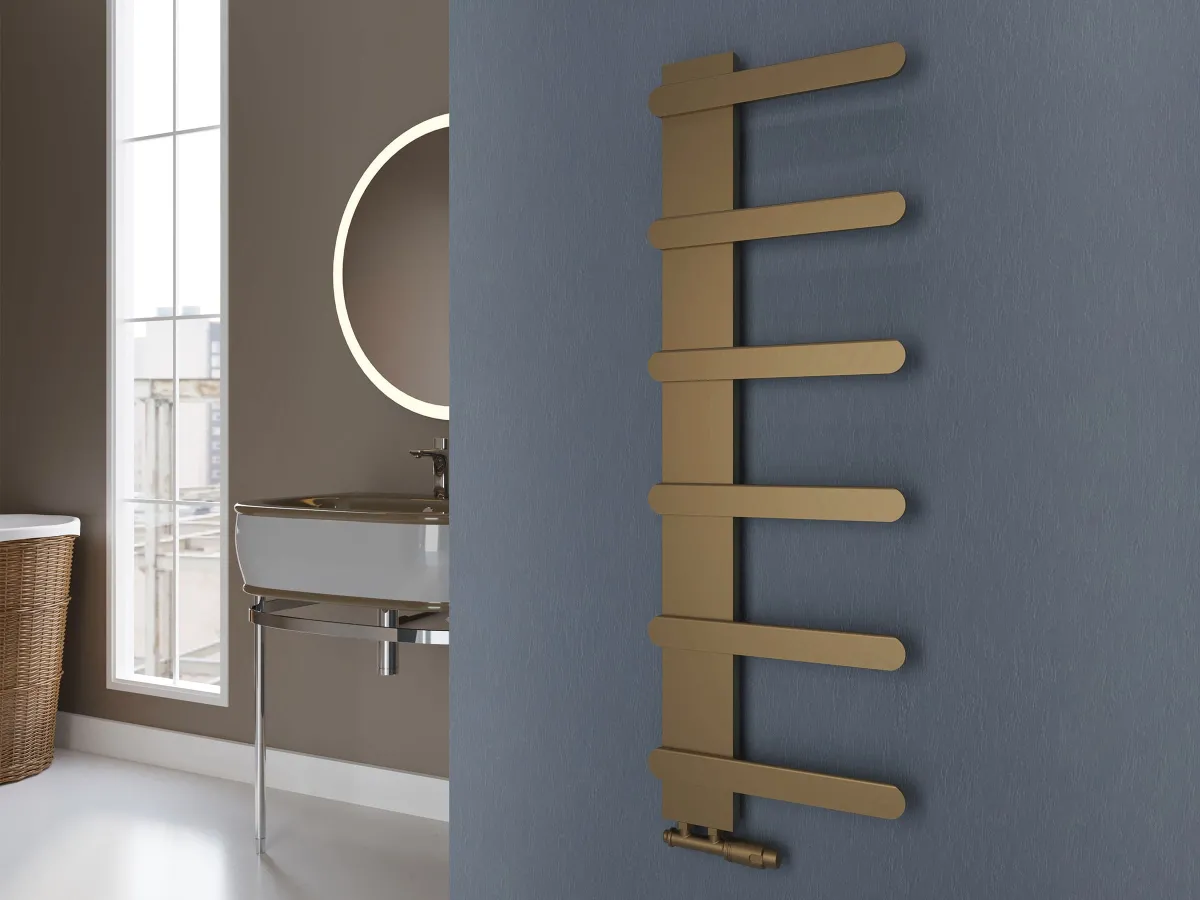 Uscător de prosoape de design LOJIMAX colecția NUMMO STYLE 940x450 mm, MY-512
