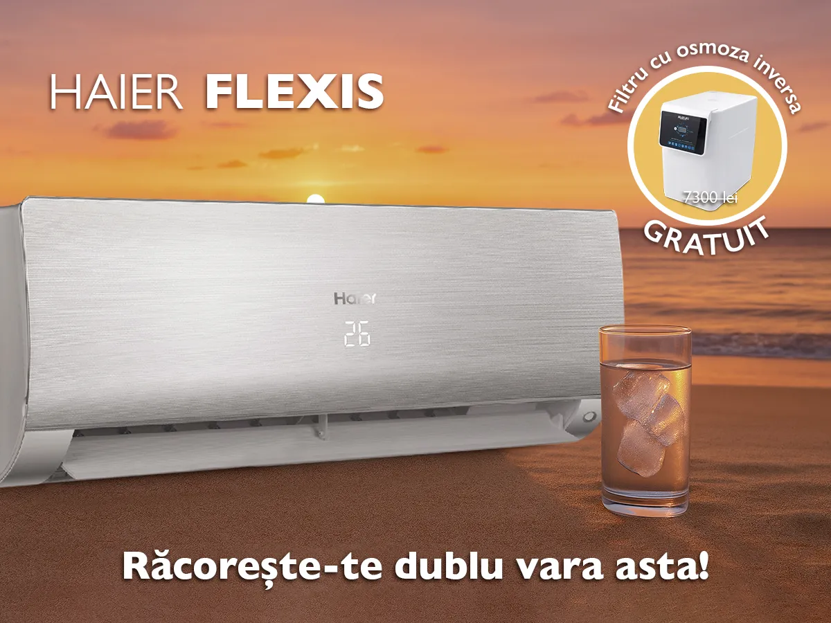 Conditioner HAIER FLEXIS Plus DC Inverter Super Match AS25S2SF1FA-S-1U25S2SM1FA (silver shine)