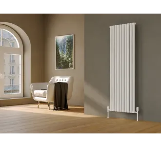 Дизайнерский радиатор LOJIMAX коллекция CITRINE 1400x380 мм, Белый 