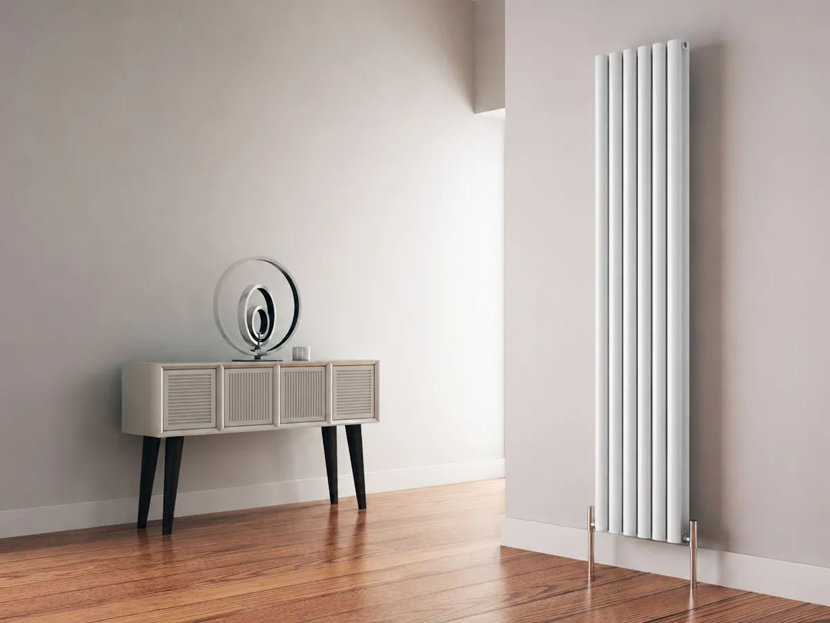 Radiator de design CARISA, colecția TALLIS DOUBLE, 1800x470 mm, ALB