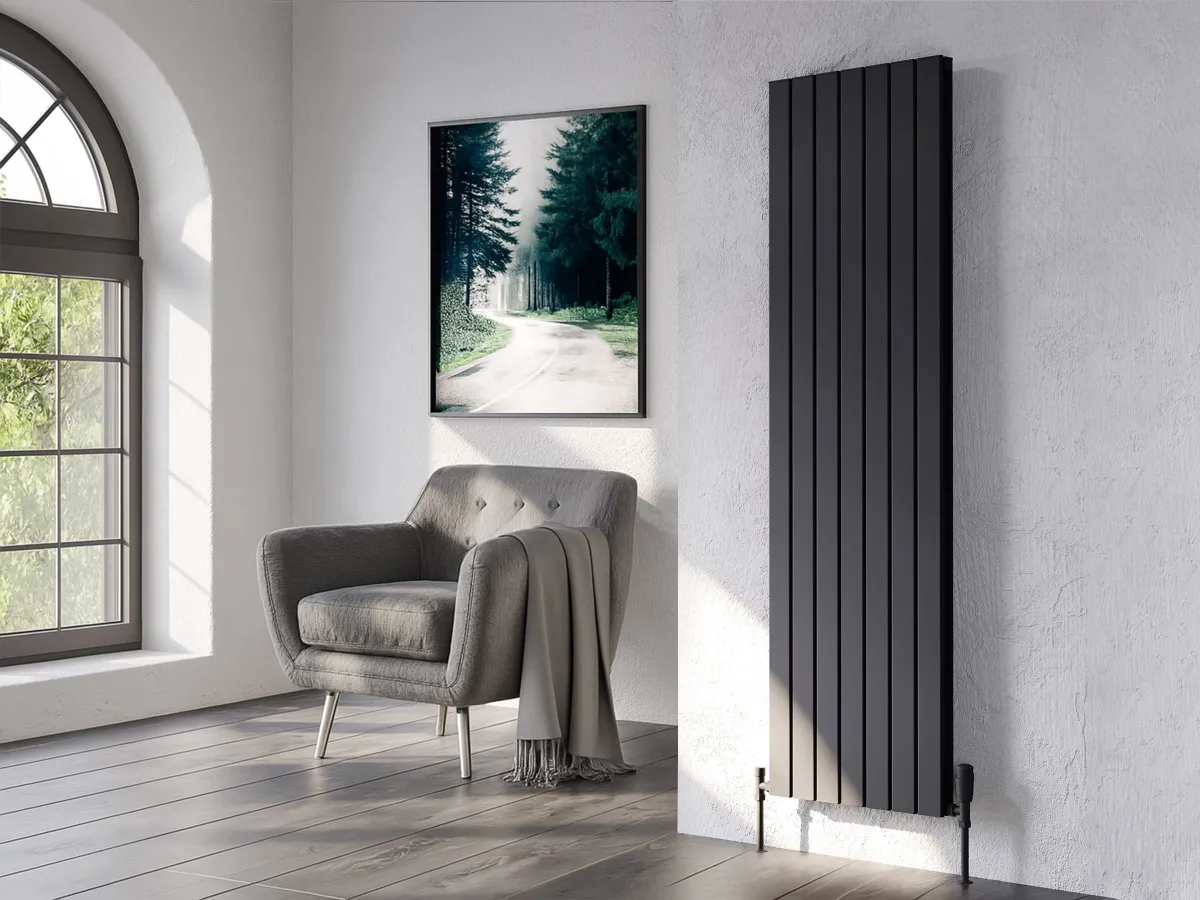 Calorifer decorativ LOJIMAX colecția ROYAL DOUBLE 1600x366 mm, Negru