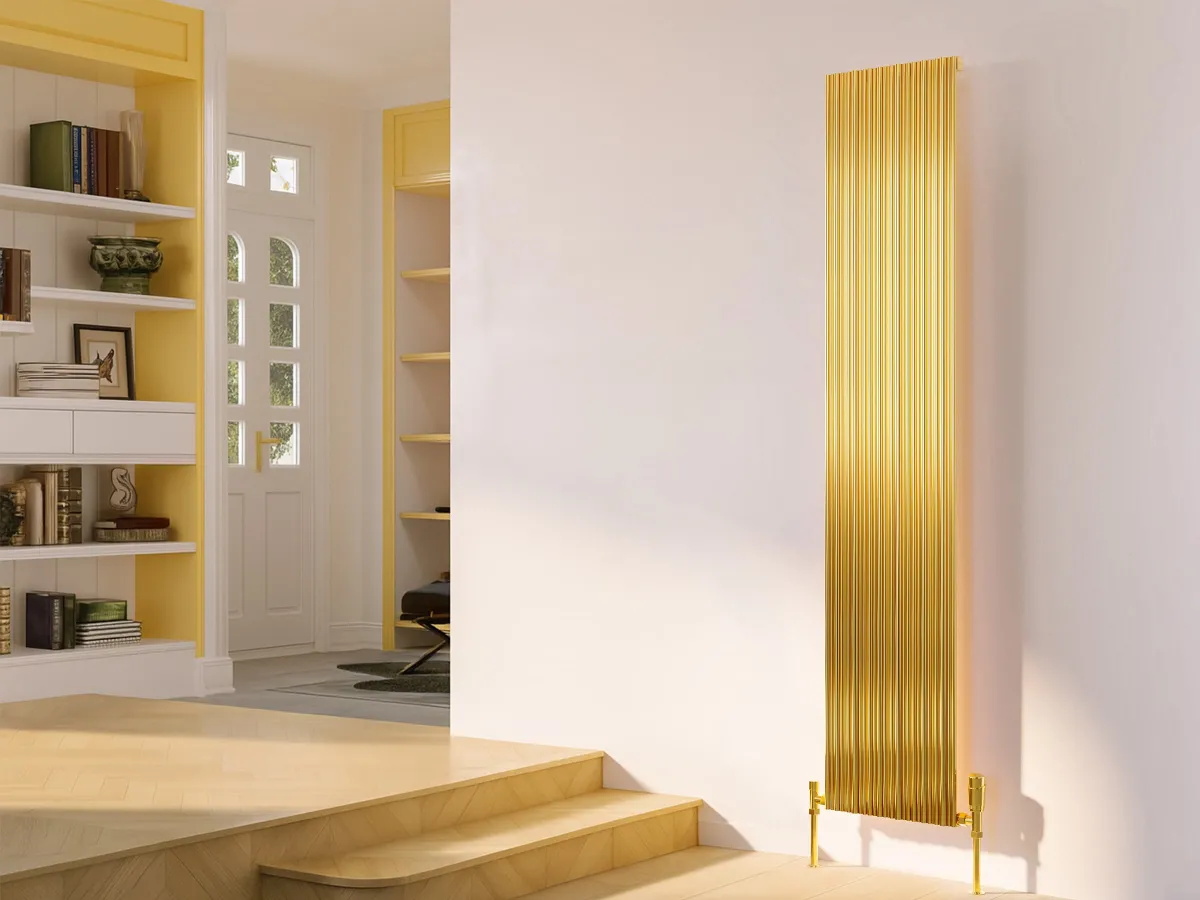 Calorifer decorativ LOJIMAX colecția BAMBOO 1800x479 mm, Gold Matt Anodising
