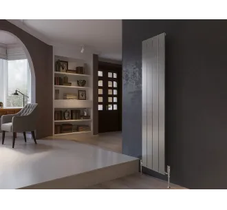 Calorifer decorativ LOJIMAX colecția KALSEDON 1800x470 mm, INOX SATIN