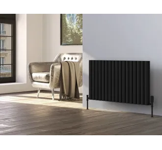 Calorifer decorativ LOJIMAX colecția BELLA DOUBLE 500x1171 mm, Negru