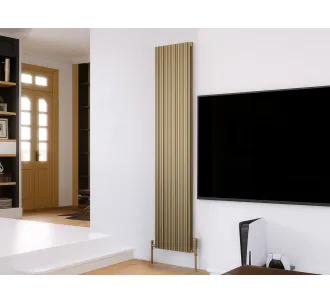 Calorifer decorativ LOJIMAX, colectie BAMBOO DOUBLE Bronze Matt Anodising