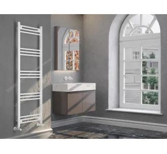 Uscător de prosoape de design LOJIMAX colecția LODOS 1480x500 mm, Alb