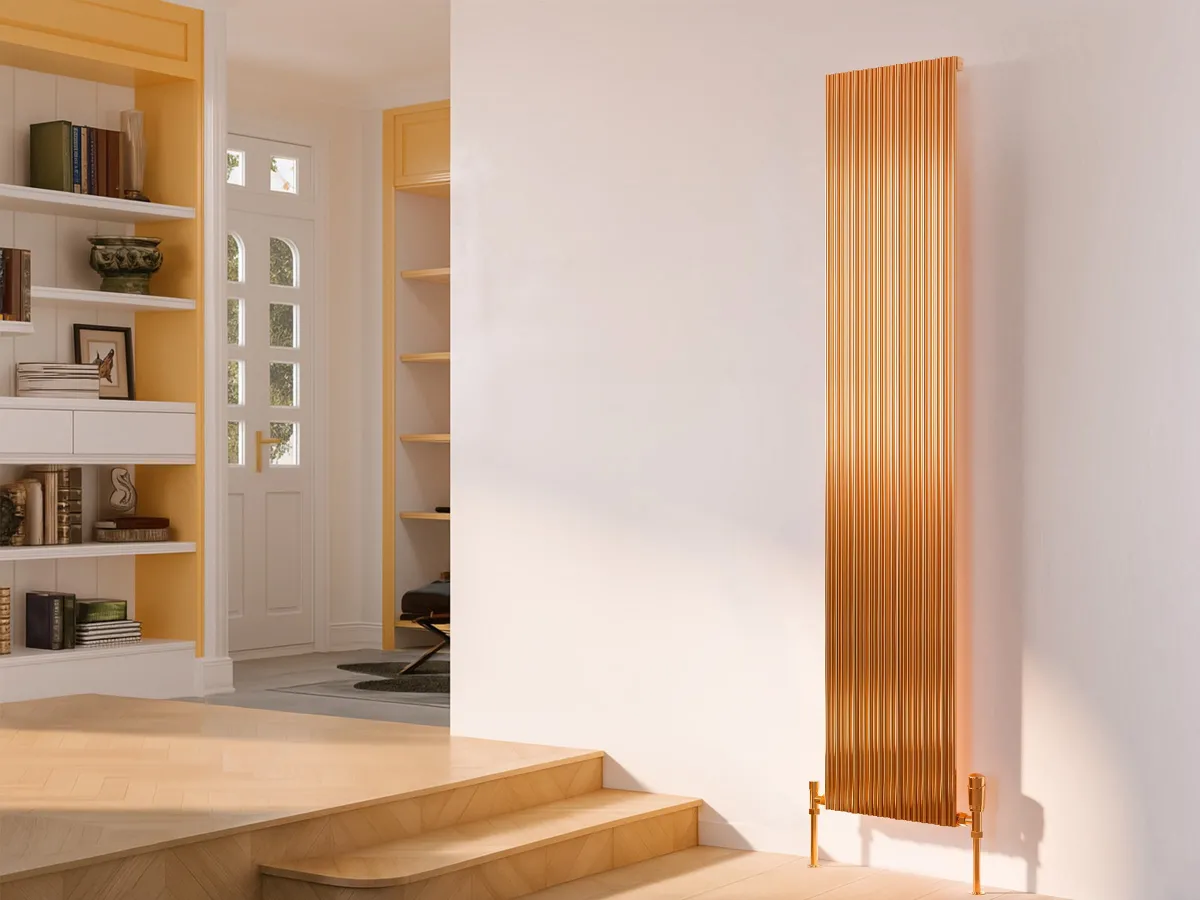 Дизайнерский радиатор LOJIMAX коллекция BAMBOO 1800x359 мм, Copper Matt Anodising