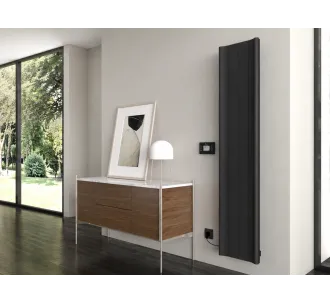 Radiator electric de design CARISA, colecția BOREAS B, 1800x369 mm, NEGRU