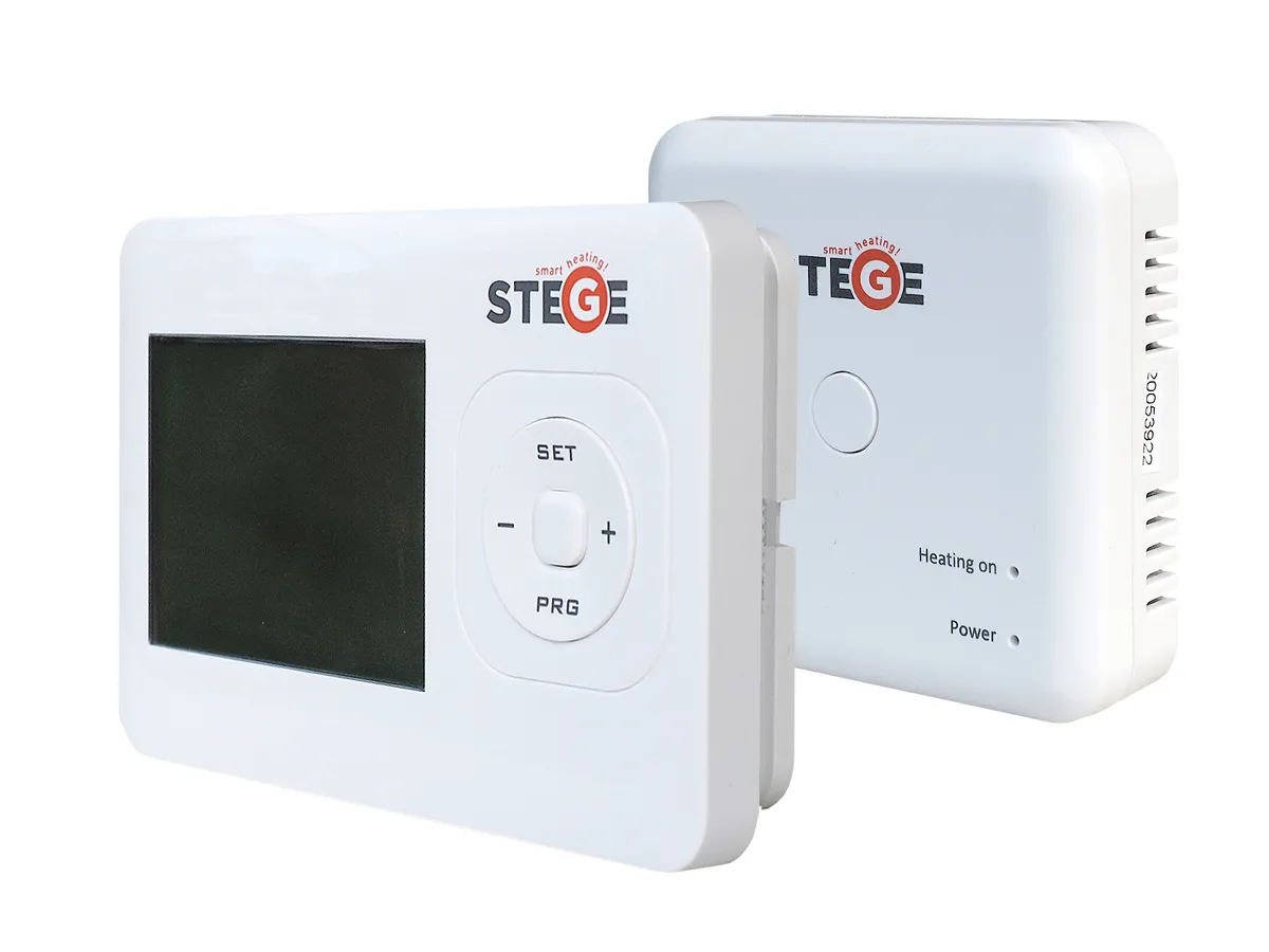 Termostat fără fir, cu temporizator săptămânal STEGE WT200 RF