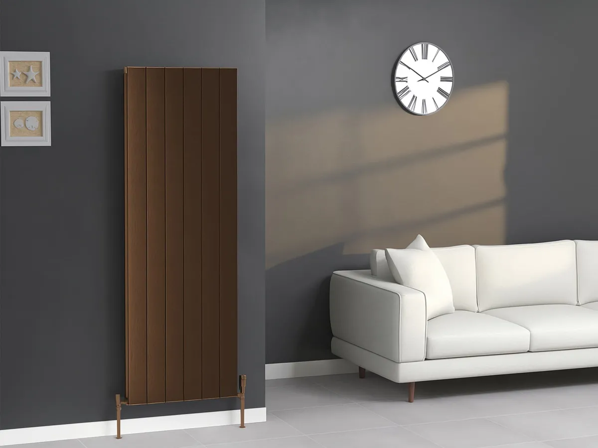 Calorifer decorativ  LOJIMAX colecția KALSEDON DOUBLE 1600x375 mm, BRONZE SATIN