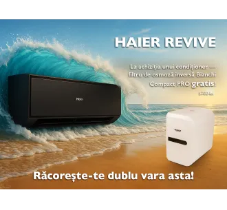 Conditioner HAIER REVIVE Plus DC Inverter R32 AS68RDAHRA-B 1U68MRAFRA-4 Negru (Încălzire pana la - 20°C)