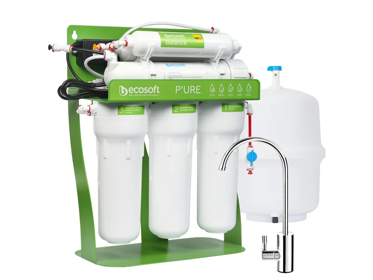 Sistem cu osmoza inversa ECOSOFT PURE BALANCE CU POMPA