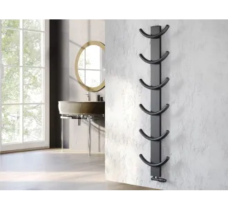 Uscator de prosoape decorativ LOJIMAX, colectie OXY Antracit mat