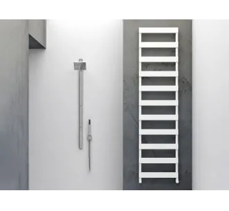 Uscător de prosoape de design CARISA, colecția NINOVA BATH, 810x500 mm, ALB