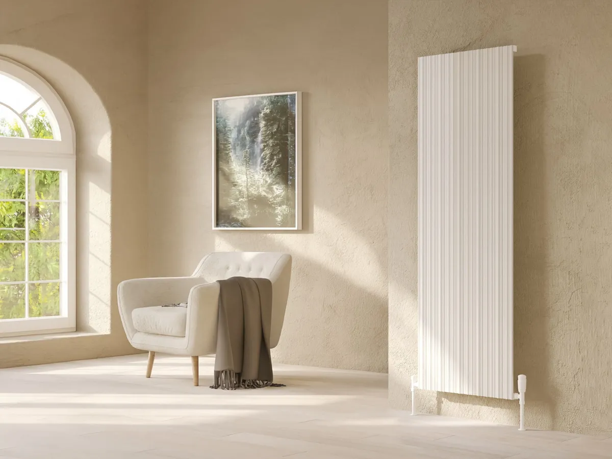 Calorifer decorativ LOJIMAX colecția BAMBOO 1600x479 mm, Alb