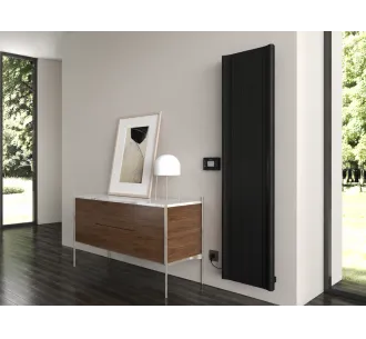 Radiator electric de design CARISA, colecția BOREAS B, 1800x462 mm, NEGRU