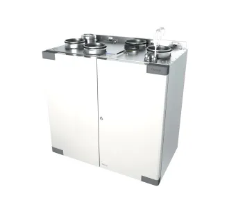 Recuperator de aer cu sistem de ventilație OSTBERG HERU 160 T EC-y2 LE (conexiune pe stânga, debit de aer 659 m³/h)