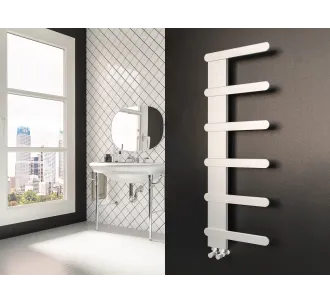 Uscator de prosoape decorativ LOJIMAX, colectie NUMMO STYLE Alb mat