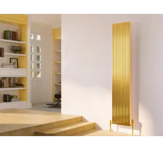Calorifer decorativ LOJIMAX colecția BAMBOO 1800x479 mm, Gold Matt Anodising