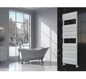 Uscător de prosoape de design LOJIMAX colecția LIA 1200x400 mm, Alb