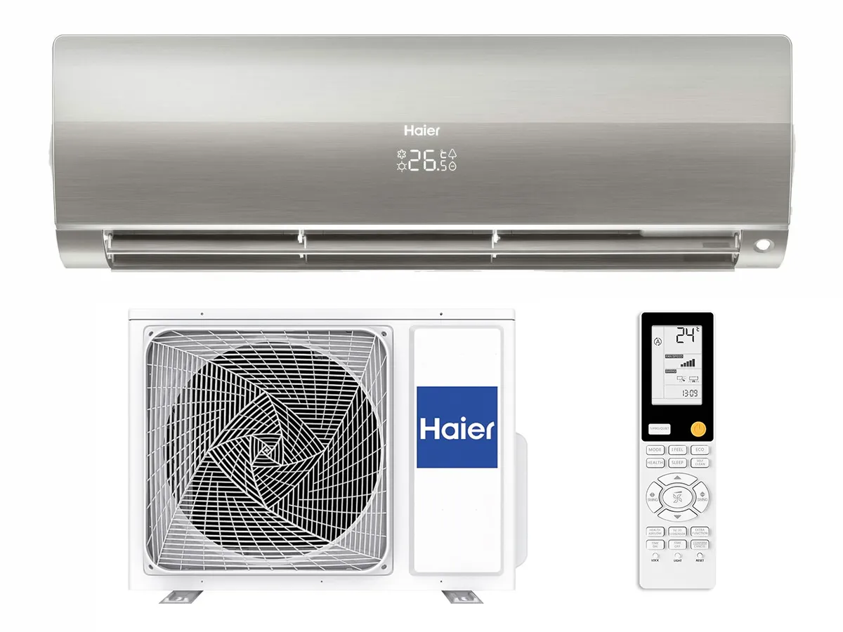 Кондиционер HAIER FLEXIS Plus DC Inverter Super Match AS25S2SF1FA-S-1U25S2SM1FA (silver shine)