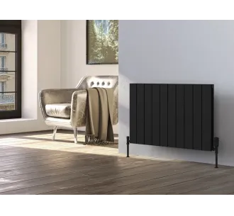 Calorifer decorativ  LOJIMAX colecția KALSEDON DOUBLE 500x755 mm, Negru
