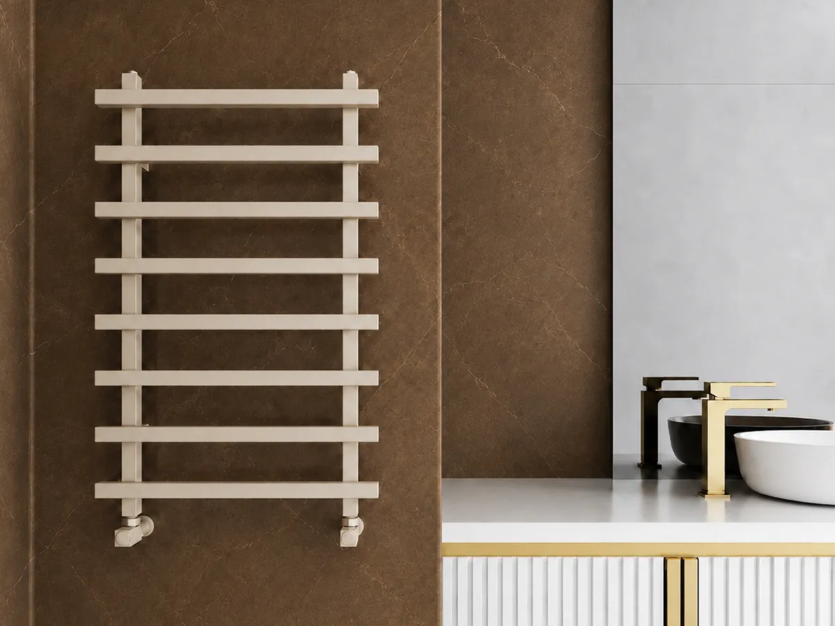 Uscător de prosoape de design CARISA, colecția BARON L, 800x500 mm, LEMON