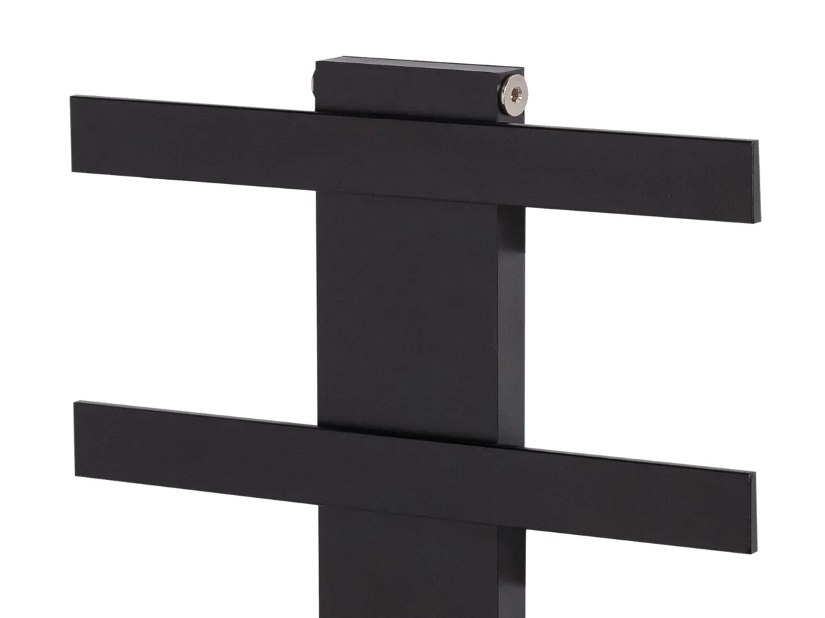 Uscător de prosoape de design LOJIMAX colecția ALBATROS STYLE 1140x450 mm, Negru
