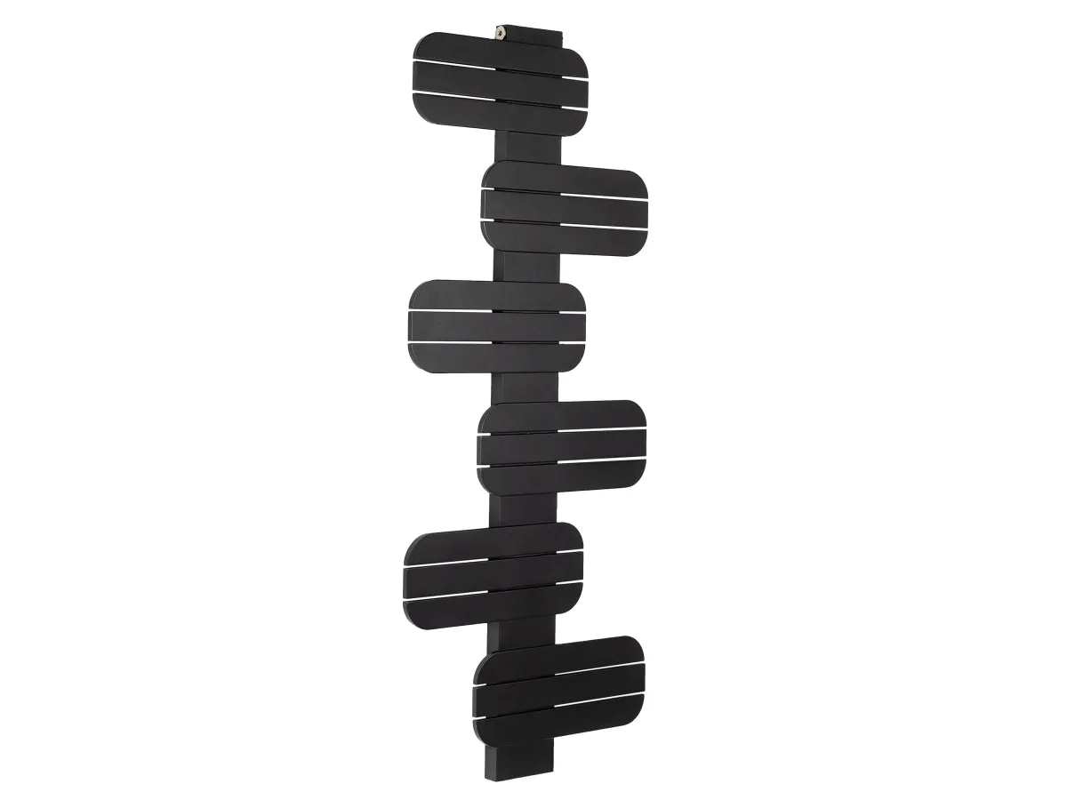 Uscator de prosoape decorativ LOJIMAX, colectie BAMITO Negru mat