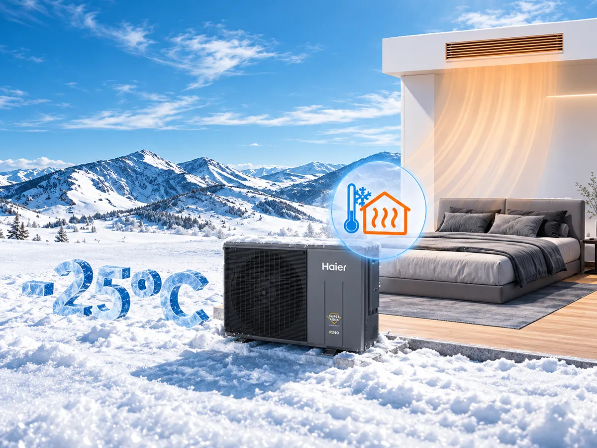 Pompă de căldură Haier SUPER AQUA Monobloc GT R290, 12 kW, 1Ph, AW122MXGHA