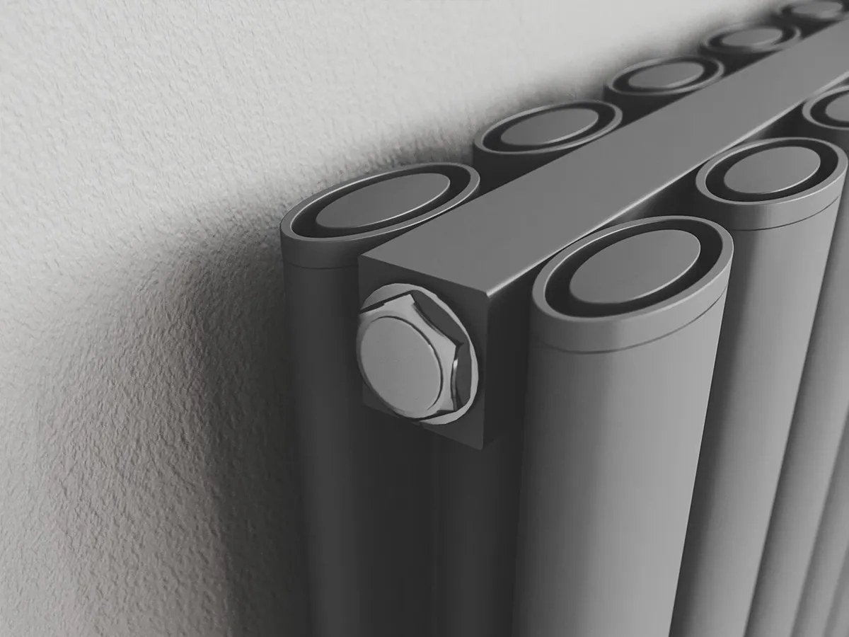 Radiator de design CARISA, colecția TALLIS DOUBLE, 1800x470 mm, ANTRACIT