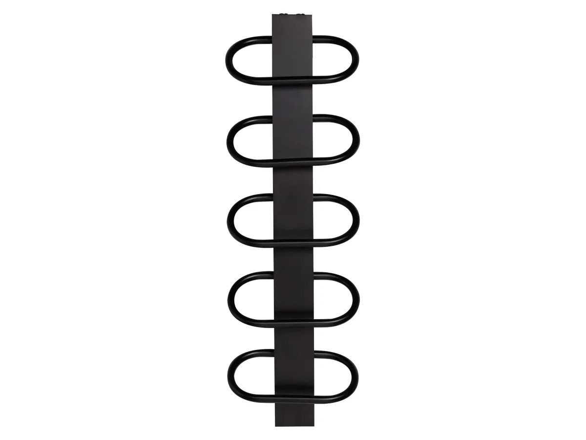 Uscator de prosoape decorativ LOJIMAX, colectie PEARL Negru mat