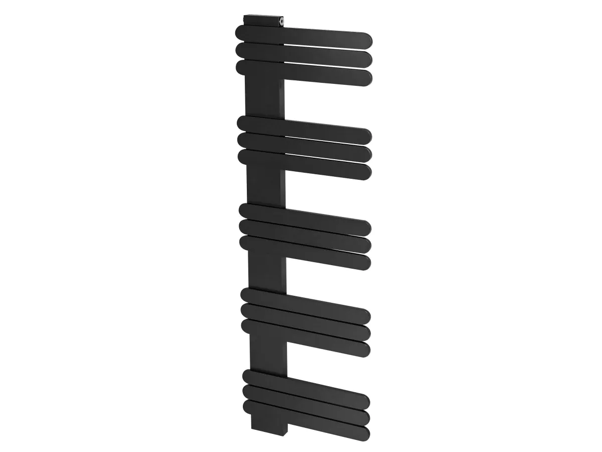 Uscător de prosoape de design LOJIMAX colecția NUMMO 1120x500 mm, Negru