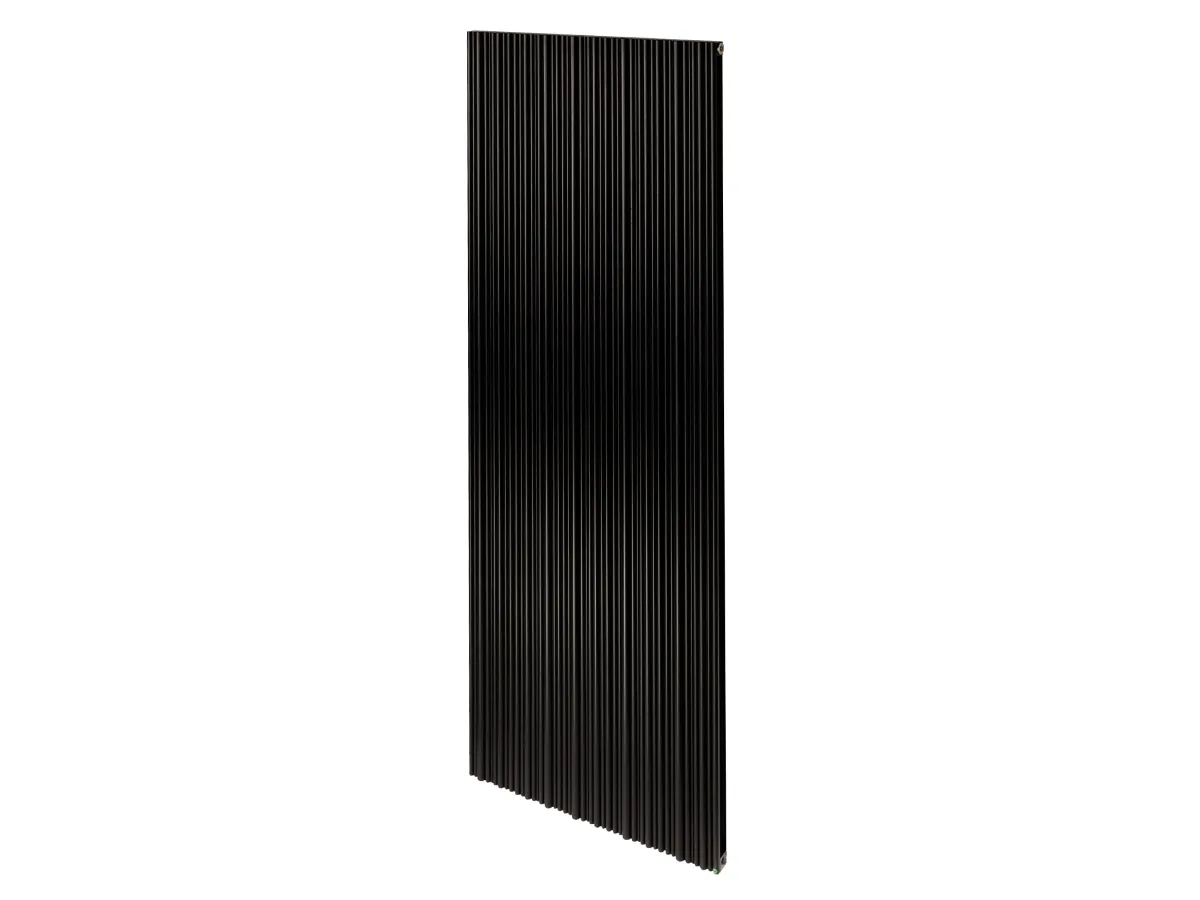 Дизайнерский радиатор LOJIMAX, коллекция BAMBOO DOUBLE Высота 300 мм. Ширина 239 мм. Черный матовый