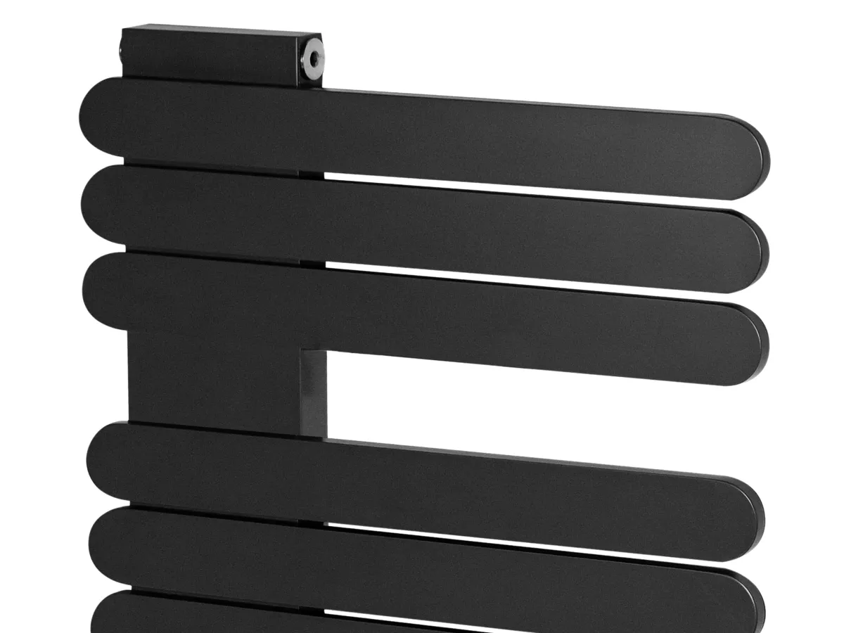 Uscător de prosoape de design LOJIMAX colecția NUMMO 1120x500 mm, Negru