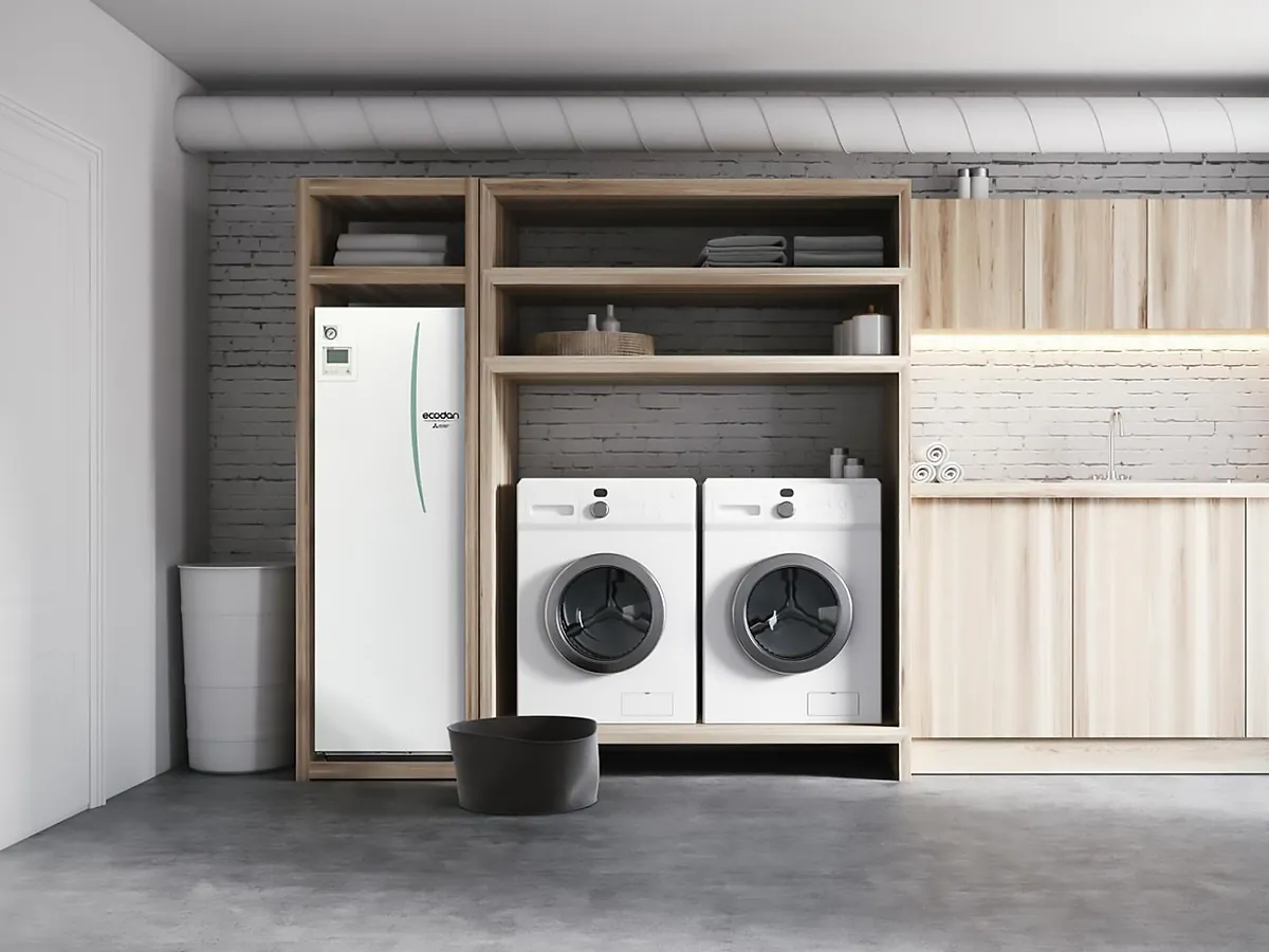 Тепловой насос внутренний блок Mitsubishi Electric Ecodan со встроенным бойлером ERST20F-YM9E (200 литров)