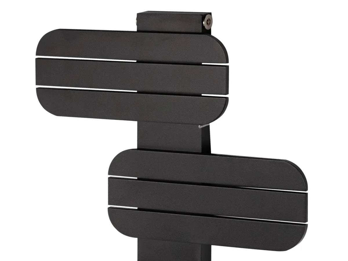 Uscător de prosoape de design LOJIMAX colecția BAMITO 1276x500 mm, Negru