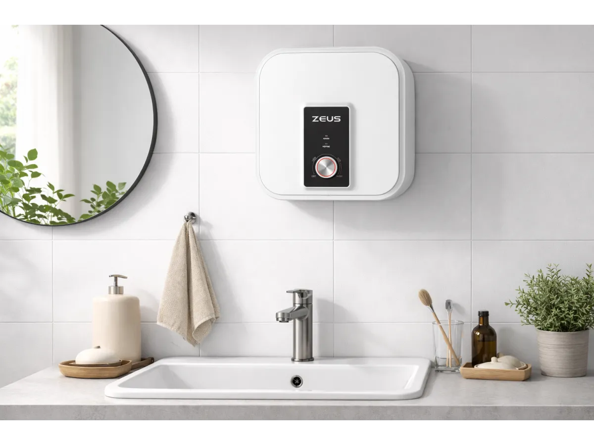 Электрический бойлер ZEUS MINI 10 л, над раковиной