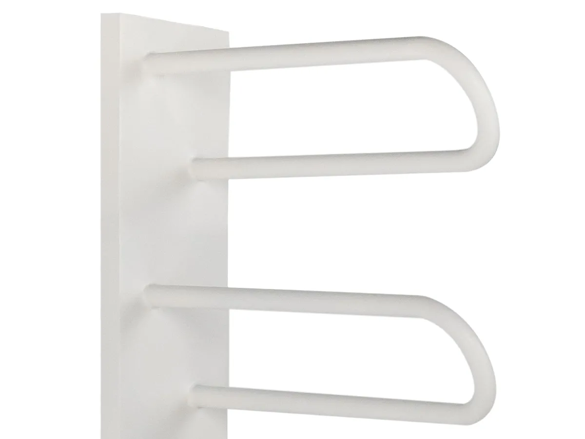 Uscător de prosoape de design LOJIMAX colecția PRUSIAS 1200x400 mm, Alb