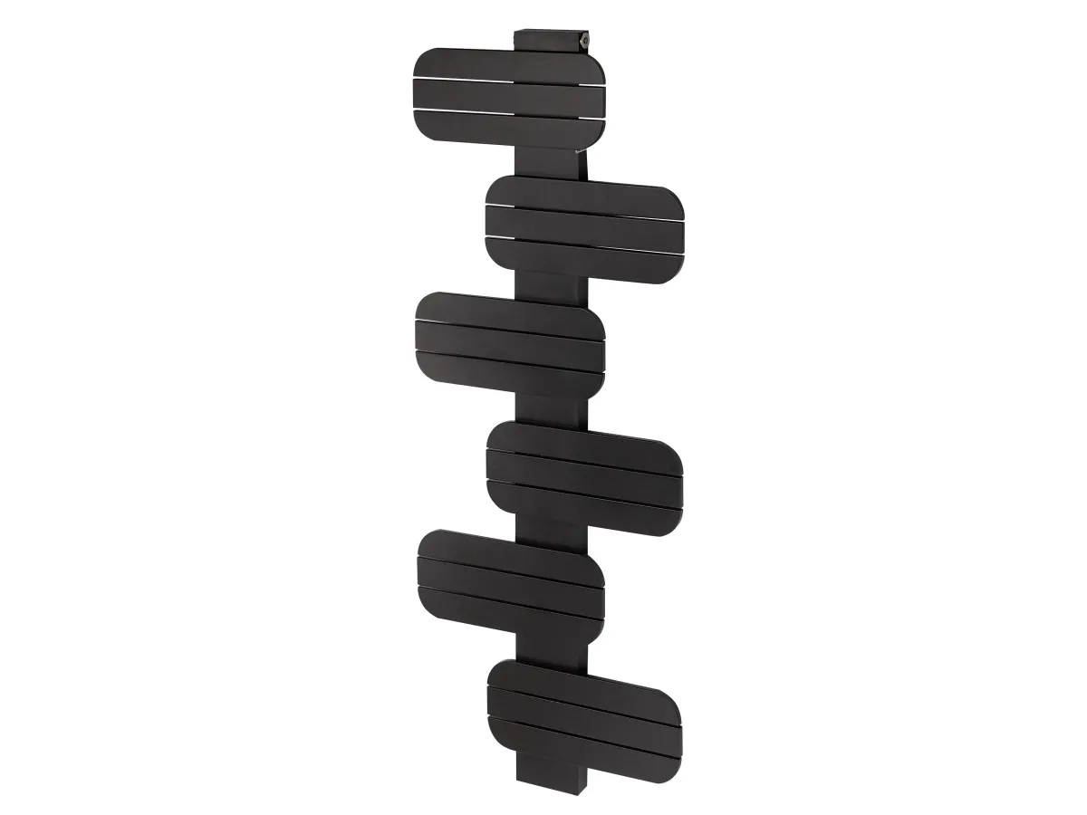 Uscator de prosoape decorativ LOJIMAX, colectie BAMITO Negru mat