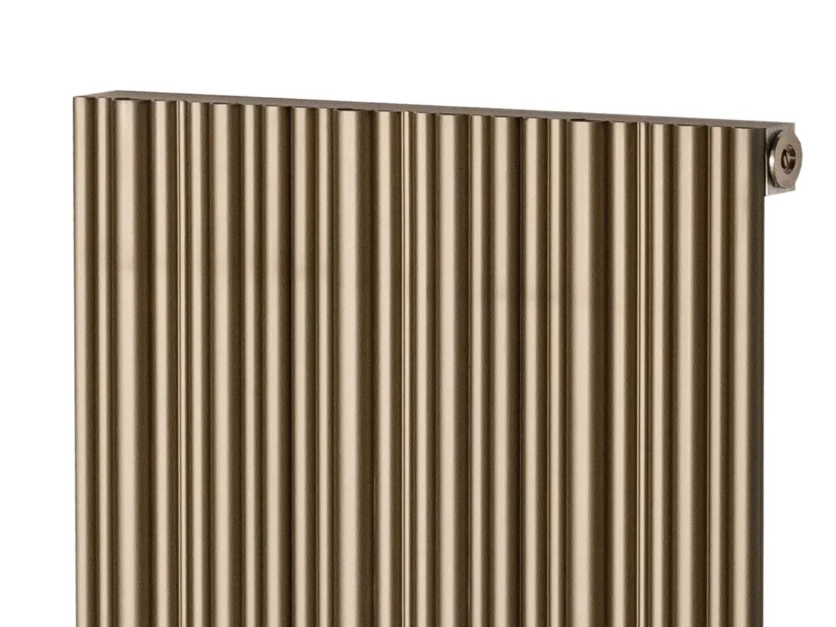 Дизайнерский радиатор LOJIMAX, коллекция BAMBOO Высота 300 мм. Ширина 239 мм. BRONZE MATT ANODISING