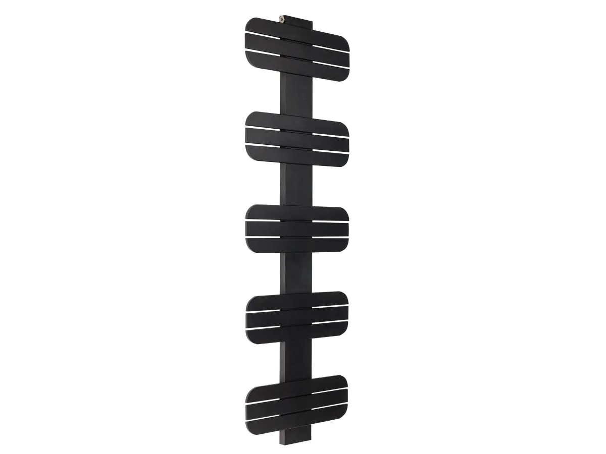 Uscător de prosoape de design LOJIMAX colecția DOSIA 1450x500 mm, Negru