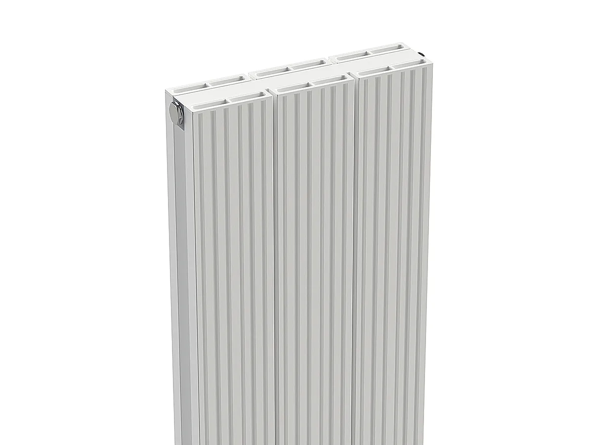 Calorifer decorativ CARISA, colecția MONZA DOUBLE, 1800x470 mm, ALB