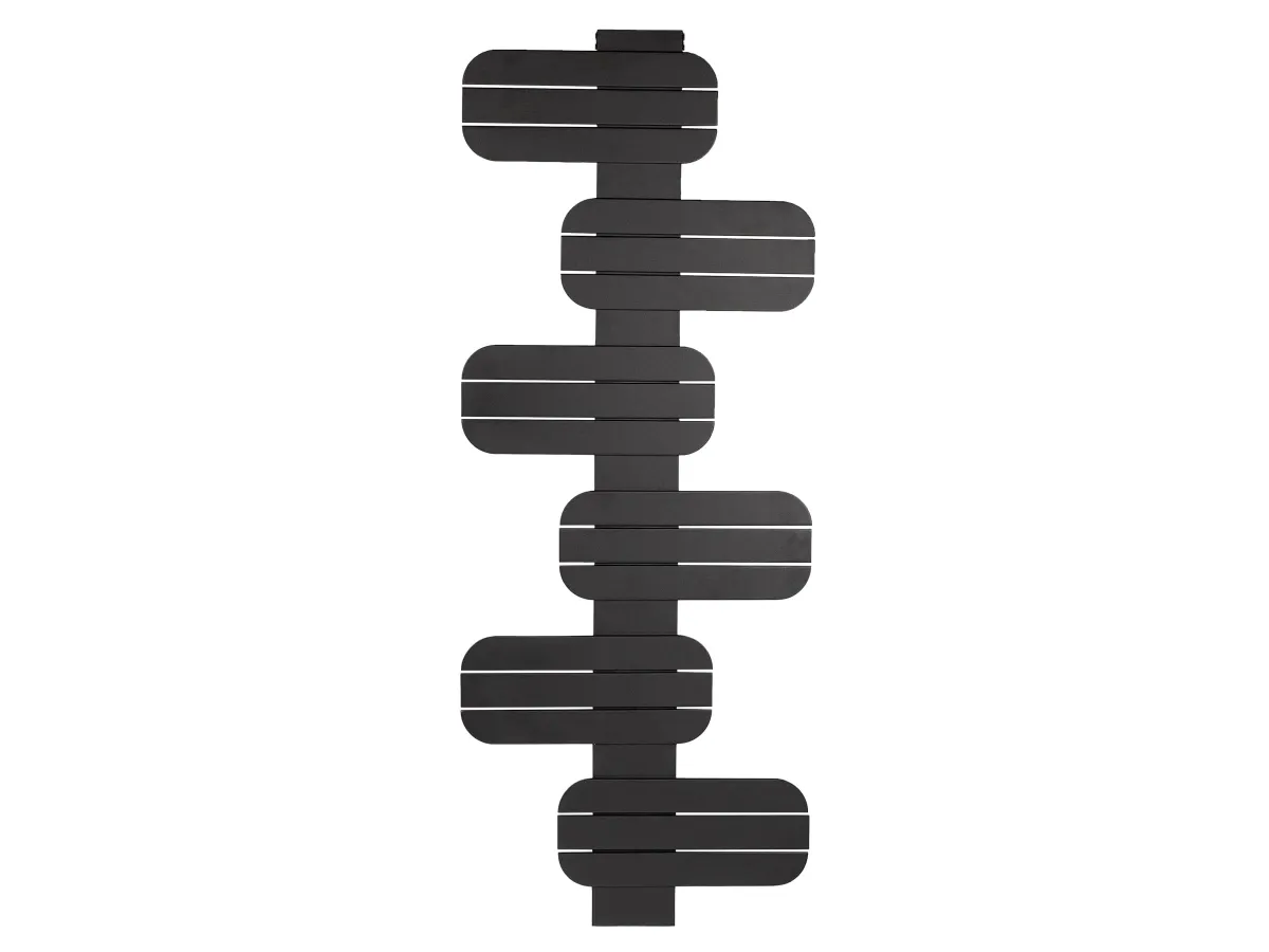 Uscator de prosoape decorativ LOJIMAX, colectie BAMITO Negru mat