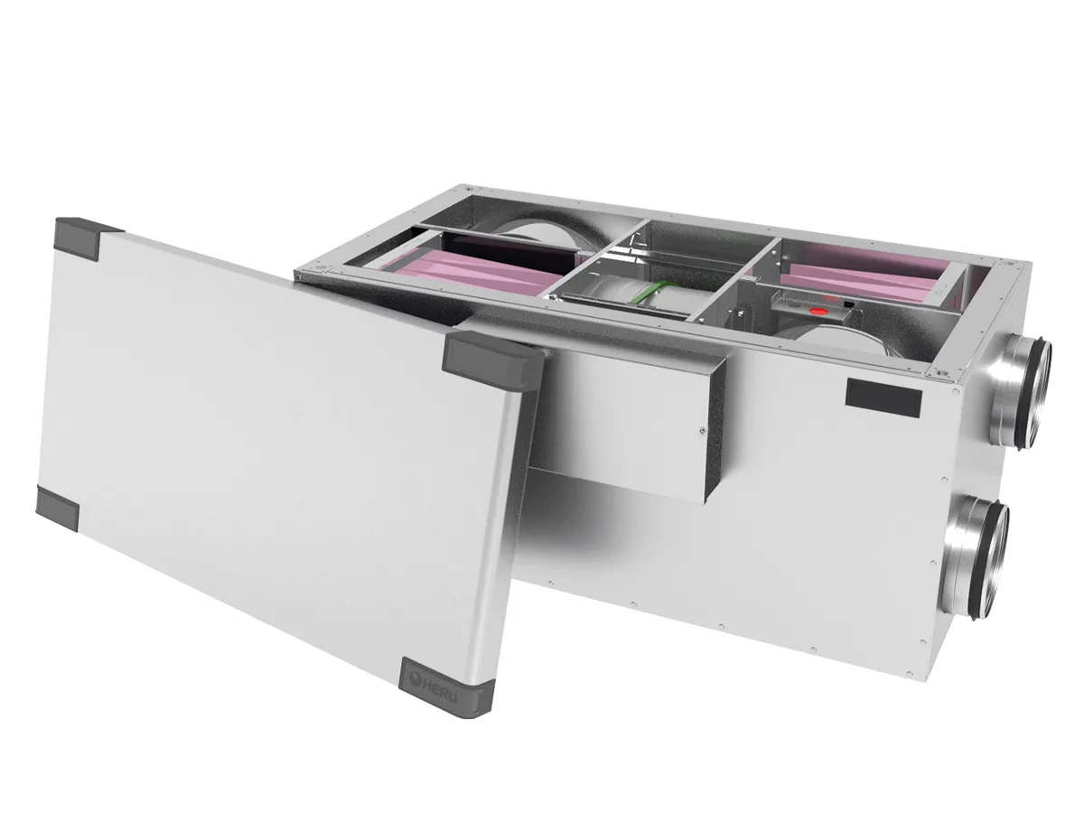 Recuperator de aer cu sistem de ventilație de tip canal OSTBERG HERU 160 S EC-y2 (debit de aer 720 m³/h)
