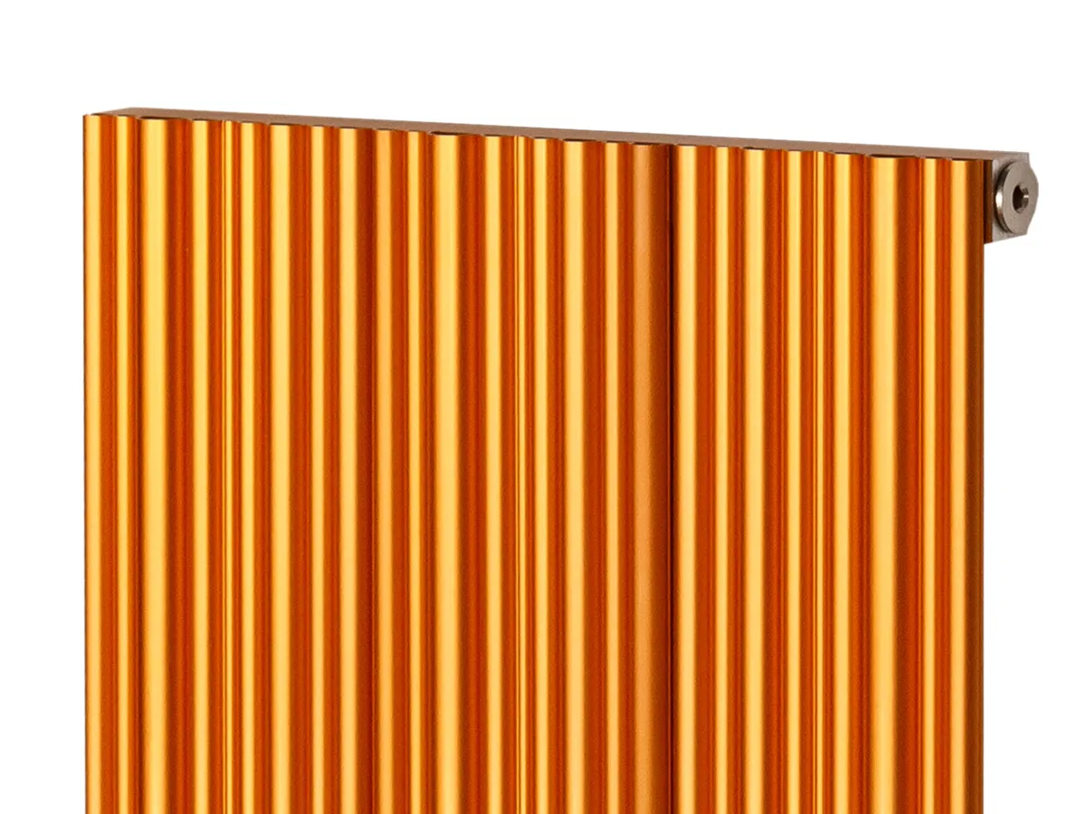 Дизайнерский радиатор LOJIMAX, коллекция BAMBOO Высота 300 мм. Ширина 239 мм. COPPER MATT ANODISING