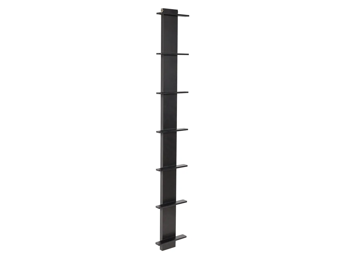 Uscător de prosoape de design LOJIMAX colecția CARETTA 1675x250 mm, Negru