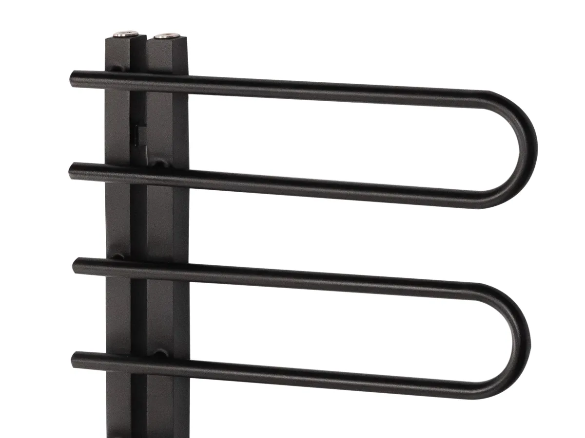 Uscator de prosoape decorativ LOJIMAX, colectie CORTE Negru mat