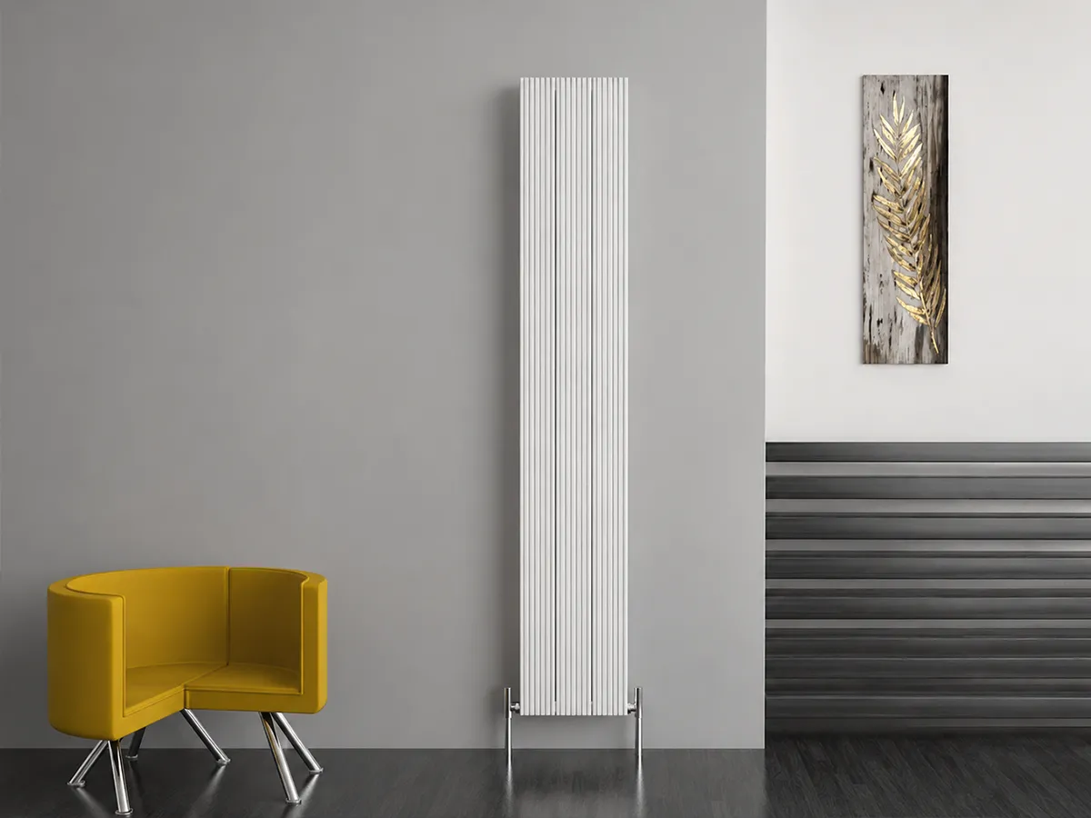 Calorifer decorativ CARISA, colecția MONZA DOUBLE, 1800x470 mm, ALB