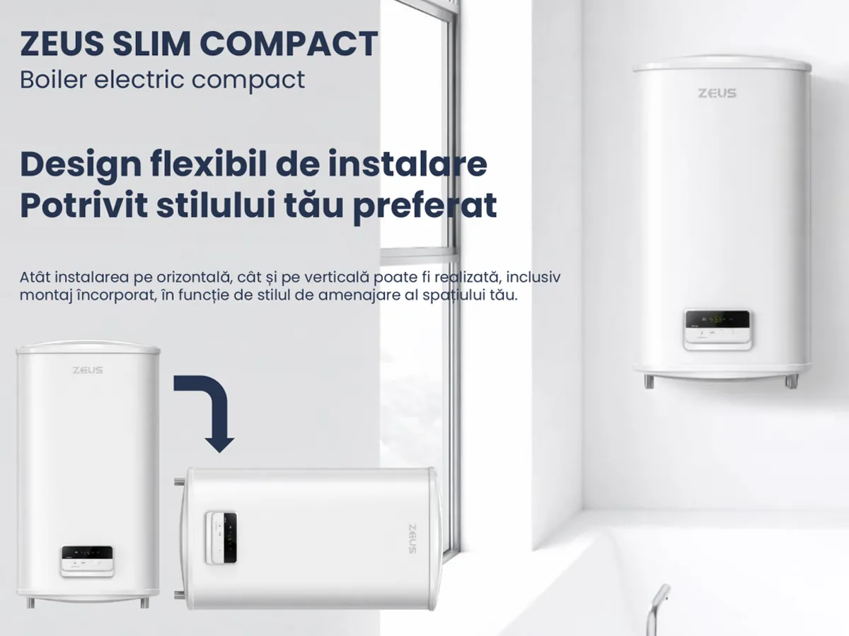 Boiler electric ZEUS SLIM COMPACT 80 l